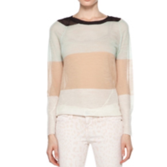 A.L.C. Cole rugby stripe wool long sleeve top - Picture 2 of 11